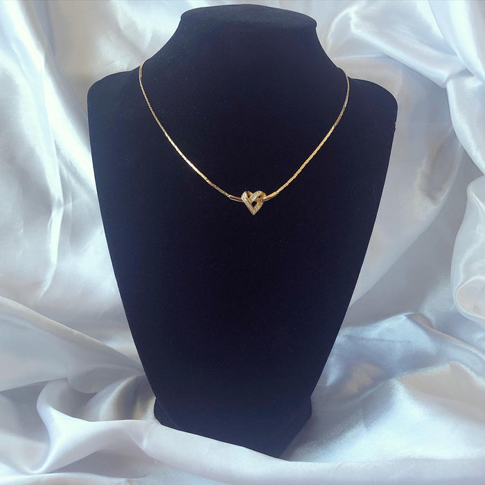 Authentic DIOR vintage Padlock Heart pendant reworked necklace – NECK
