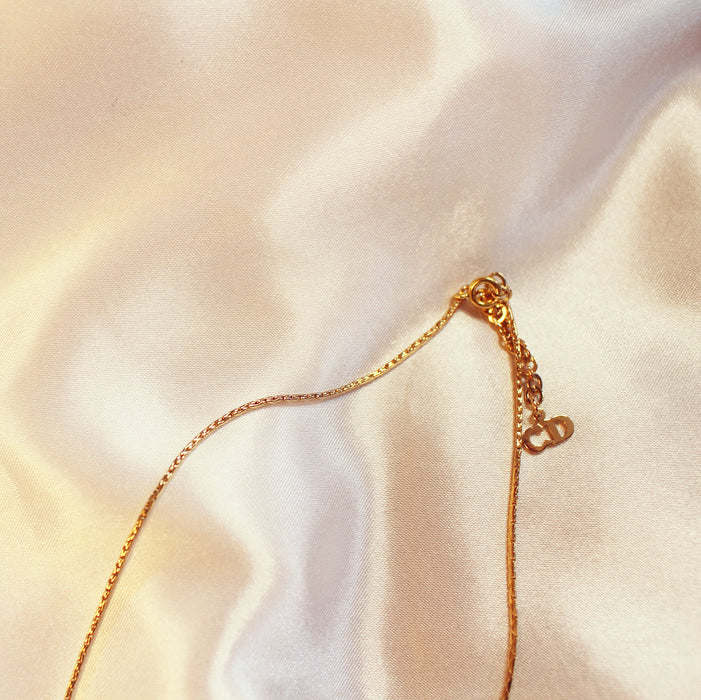 Genuine Vintage Christian Dior Pearl Drop Necklace