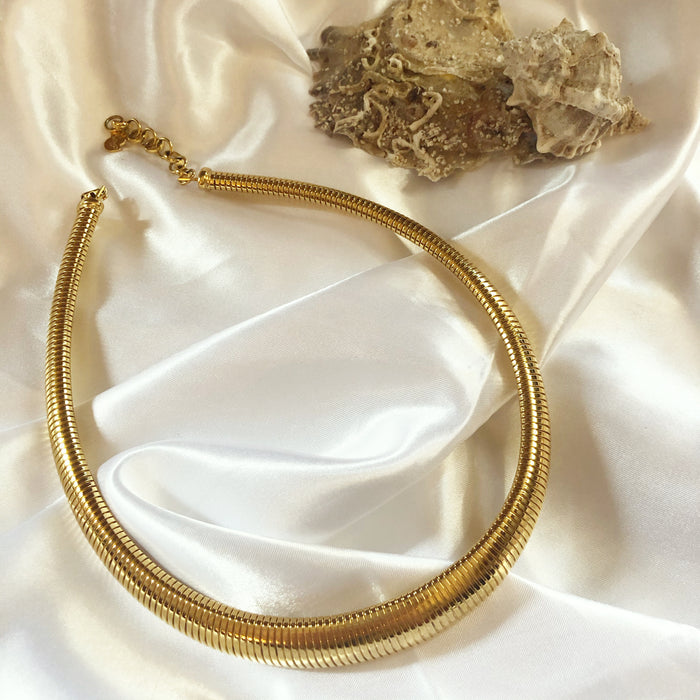 Genuine Vintage Christian Dior Gold Collar Necklace