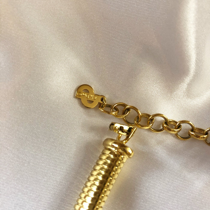 Genuine Vintage Christian Dior Gold Collar Necklace
