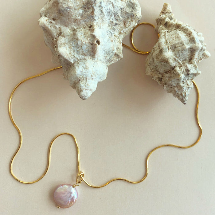 Pink Essence Pearl Necklace