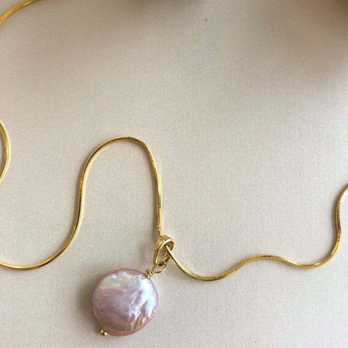Pink Essence Pearl Necklace
