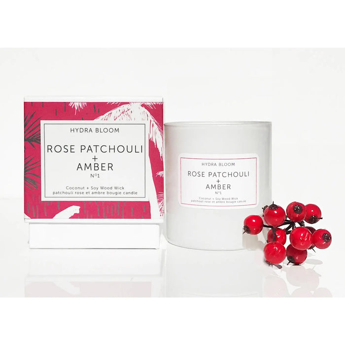 Amber Rose Patchouli Soy Candle
