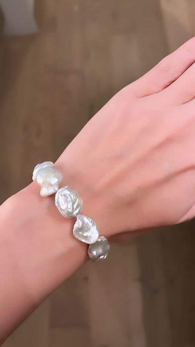 Chunky Keshi Pearl Bracelet